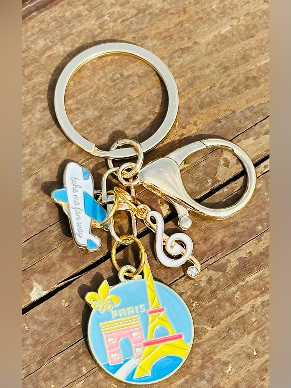NEW Paris “Take Me Far Away” Keychain